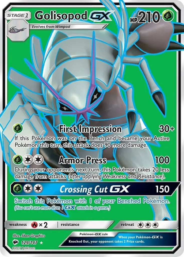 Golisopod Gx (Full Art) (129/147) (Sm03) 1