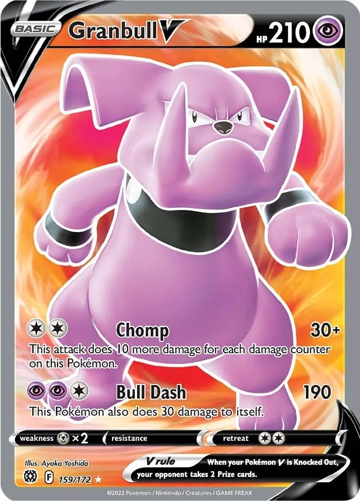 Granbull V (Full Art) (159/172) (Swsh09) 1