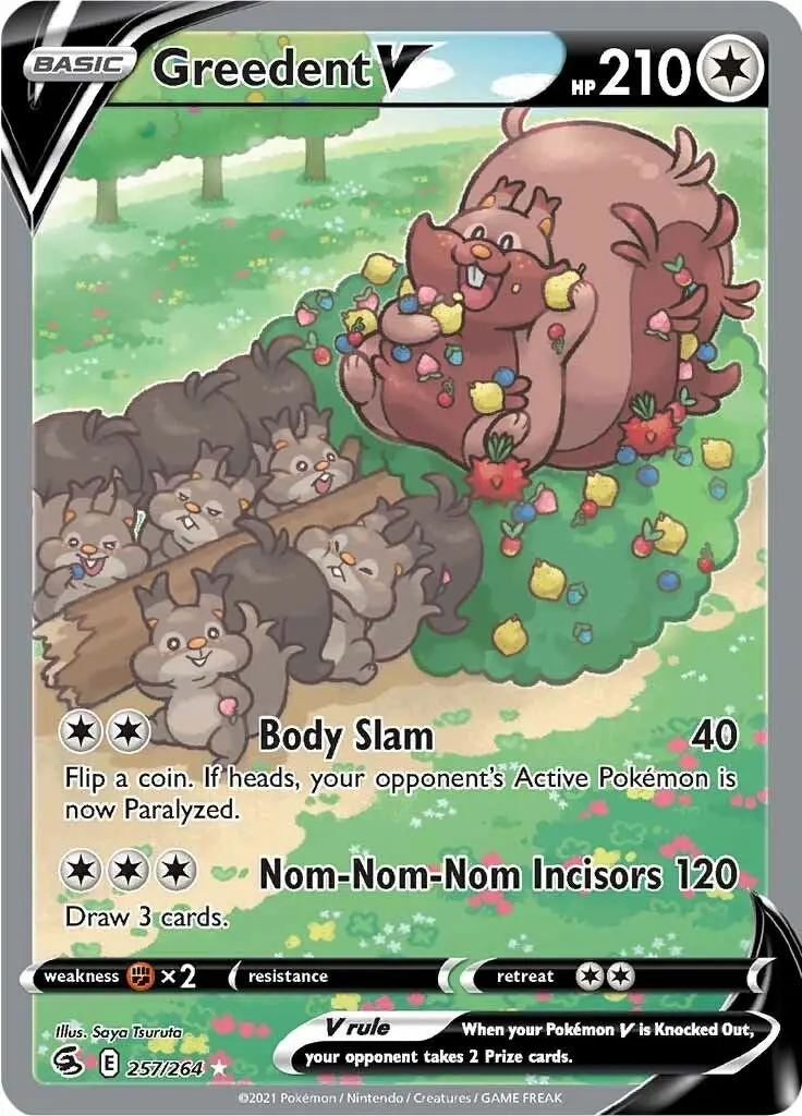 Greedent V (Alternate Full Art) (257/264) (Swsh08) 1