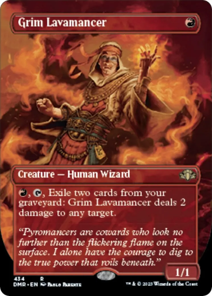 Grim Lavamancer (Borderless) (434) (Dmr) 1