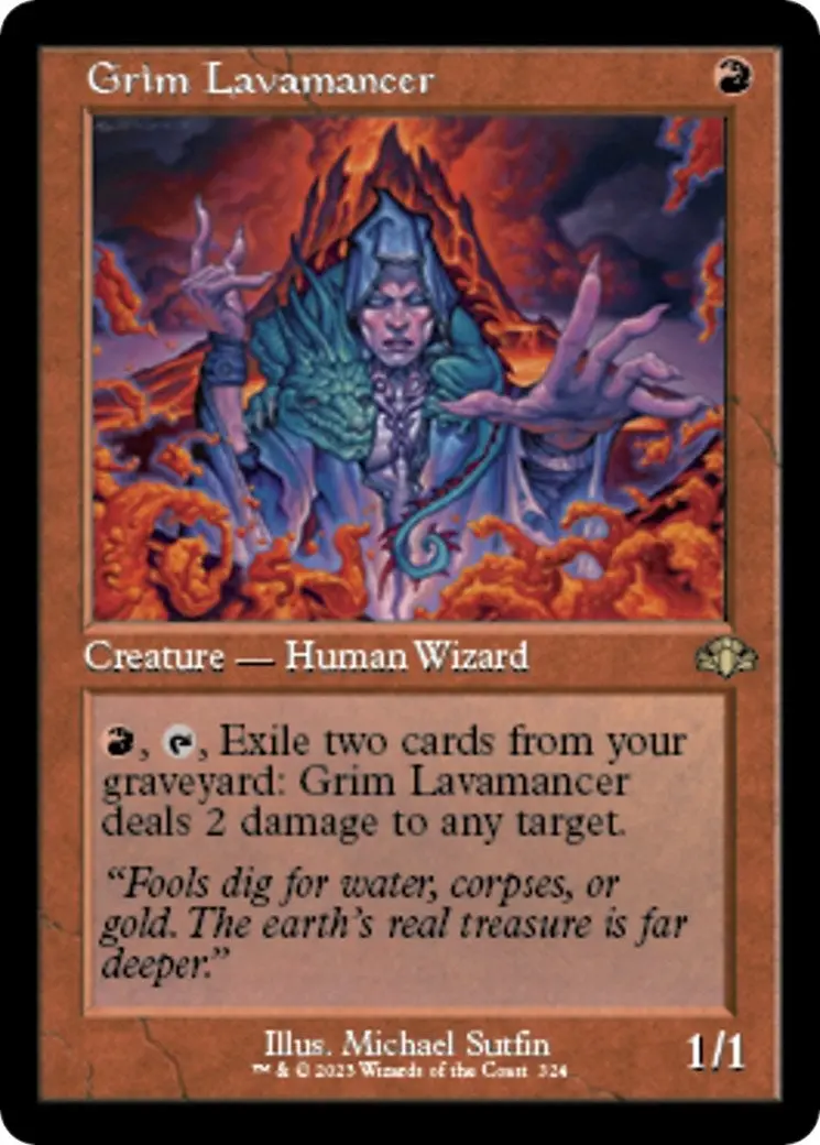 Grim Lavamancer (Retro Frame) (324) (Dmr) 1