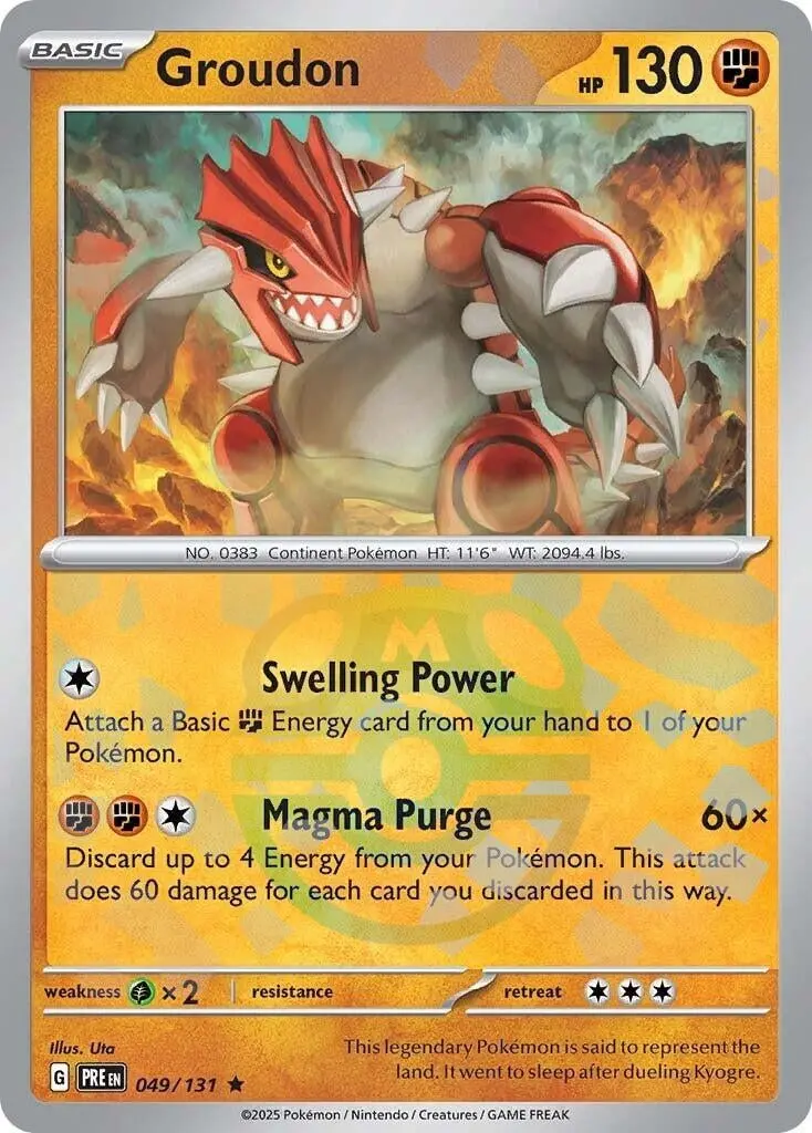Groudon (Master Ball Pattern) (049/131) (Pre) 1