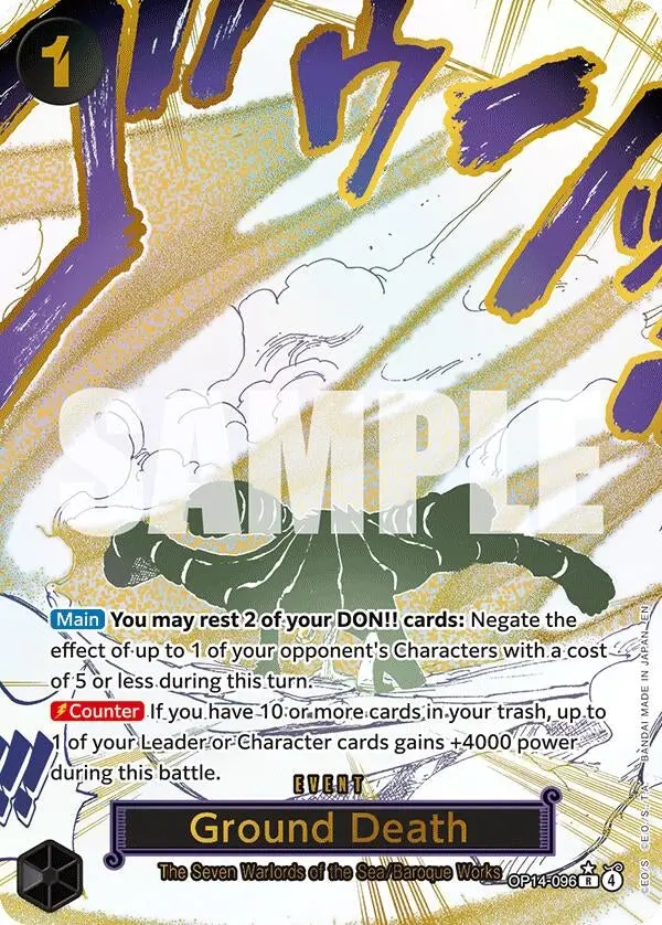 Ground Death (Alternate Art) (Op14-096) (Op14) 1
