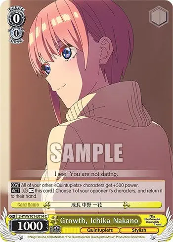 Growth, Ichika Nakano (5Hy/W101-E014 C) [The Quintessential Quintuplets Movie] 1