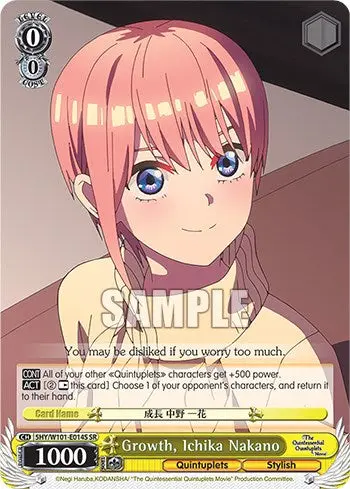 Growth, Ichika Nakano (5Hy/W101-E014s Sr) [The Quintessential Quintuplets Movie] 1
