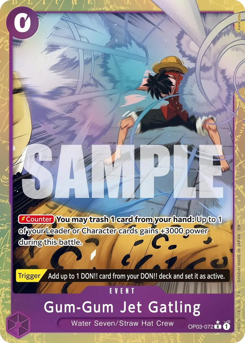 Gum-Gum Jet Gatling (Alternate Art) (Op03-072) (Prb-02) 1