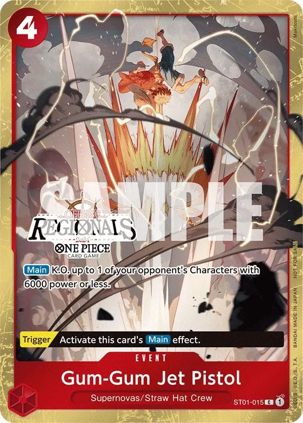 Gum-Gum Jet Pistol (Offline Regional 2024) [Participant] (St01-015) (Op-Pr) 1