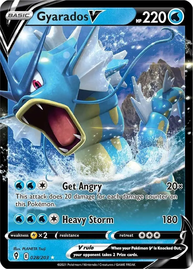 Gyarados V (028/203) (Swsh07) 1