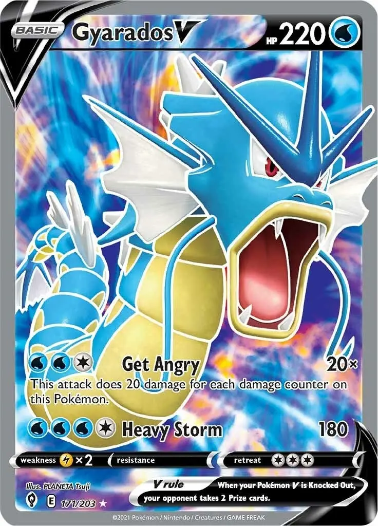Gyarados V (Full Art) (171/203) (Swsh07) 1