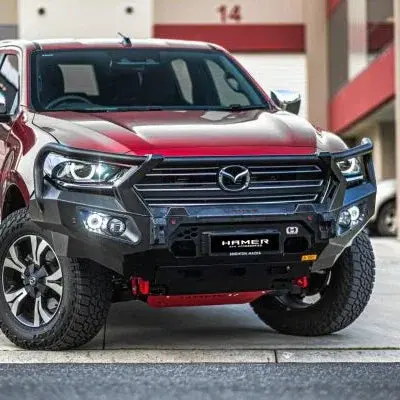 Hamer 4X4 King Series Plus Bullbar To Suit Mazda Bt50  2021 To 2024 3.5T Recovery Points 1