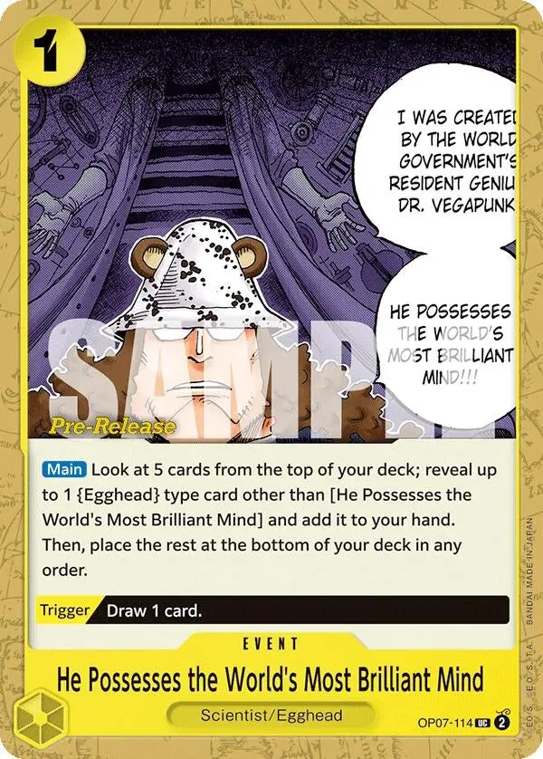 He Possesses The World's Most Brilliant Mind (Op07-114) (Op07 Pre) 1