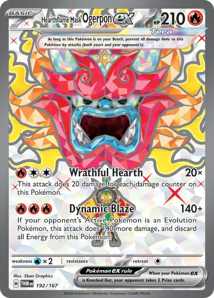Hearthflame Mask Ogerpon Ex (192/167) (Twm) 1