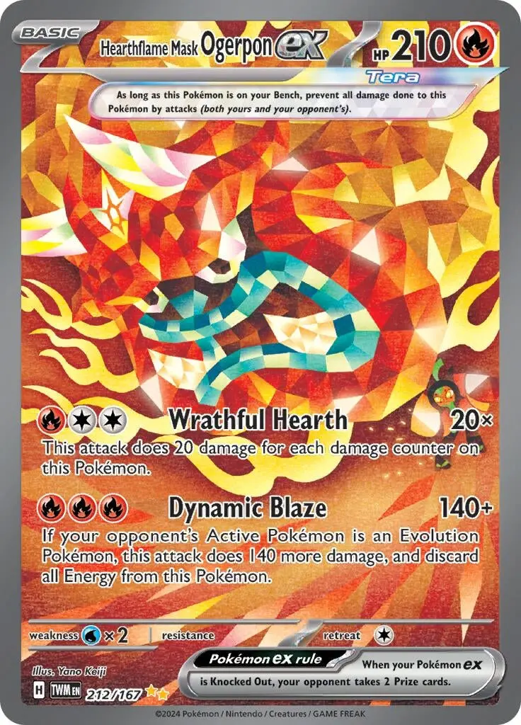 Hearthflame Mask Ogerpon Ex (212/167) (Twm) 1