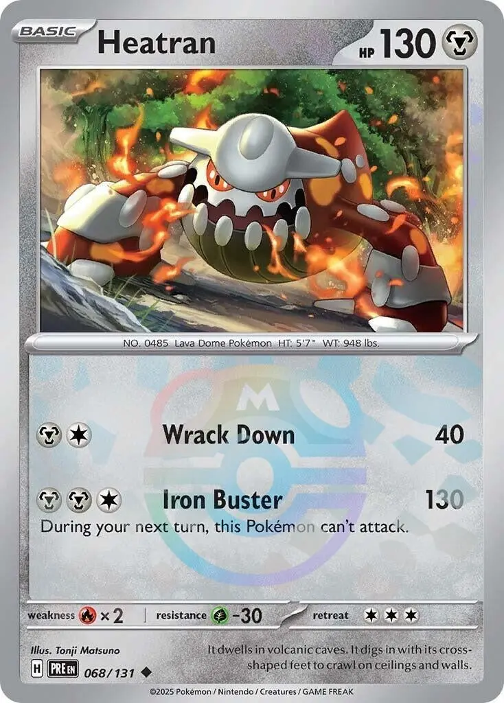 Heatran (Master Ball Pattern) (068/131) (Pre) 1