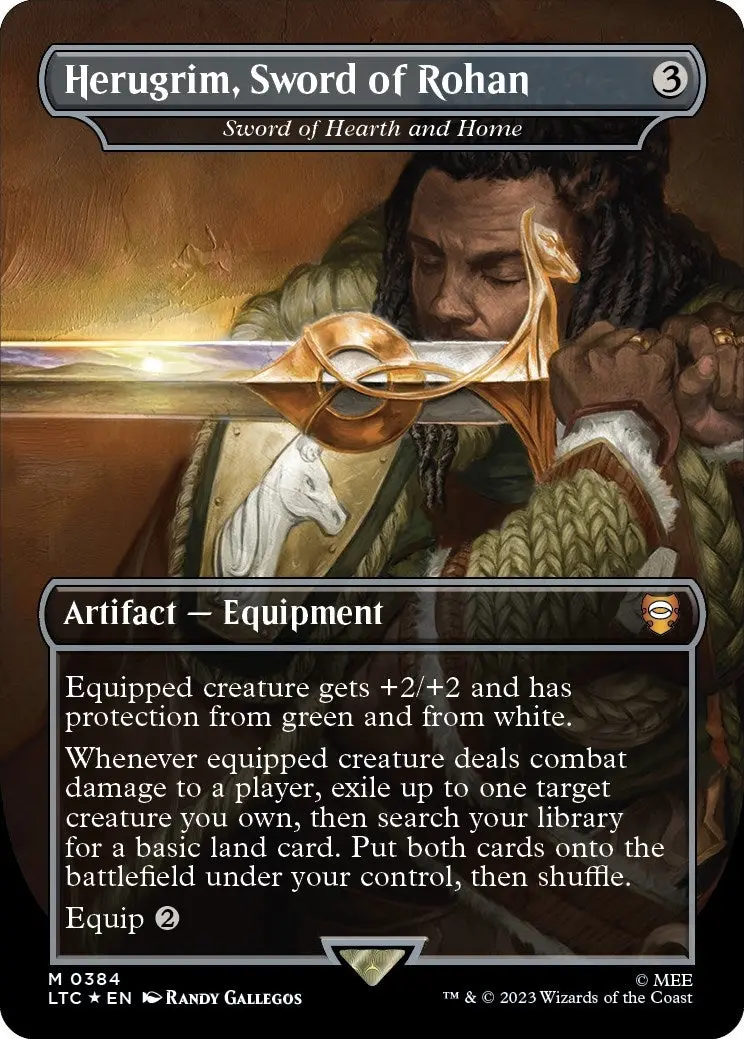 Herugrim, Sword Of Rohan - Sword Of Hearth And Home (Surge Foil) (384) (Ltc) 1