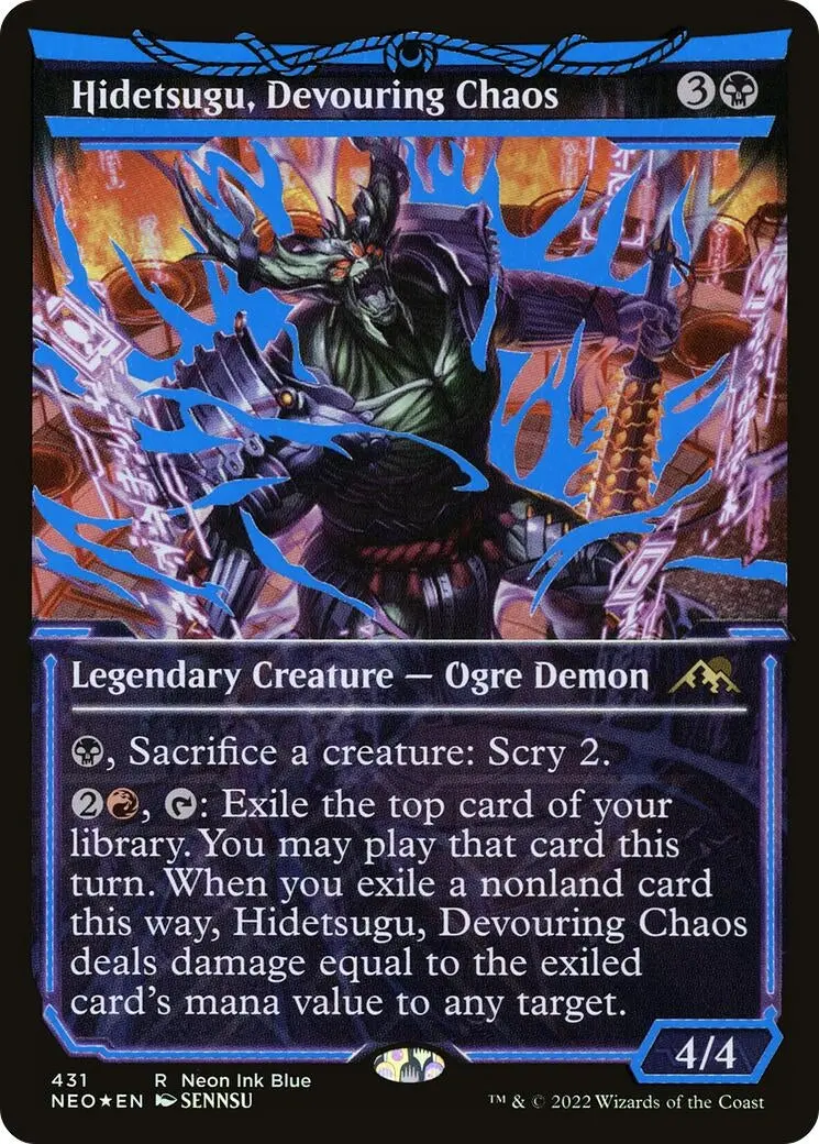 Hidetsugu, Devouring Chaos (Neon Blue) (431) (Neo) 1