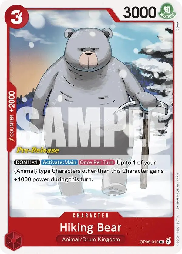 Hiking Bear (Op08-010) (Op08 Pre) 1