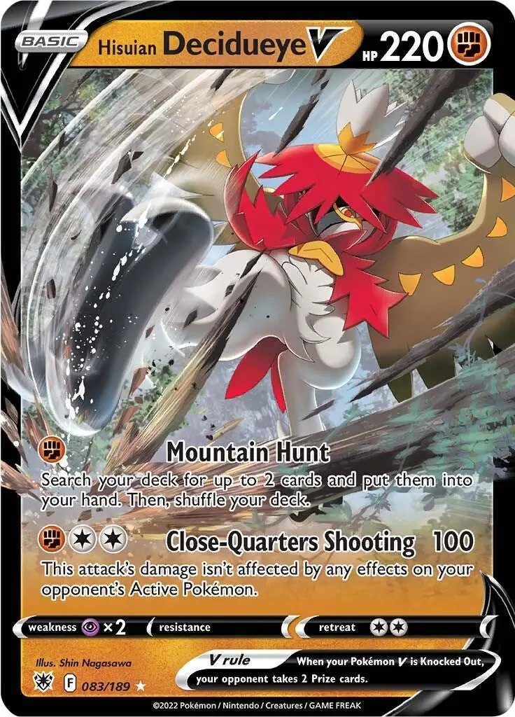 Hisuian Decidueye V (083/189) (Swsh10) 1