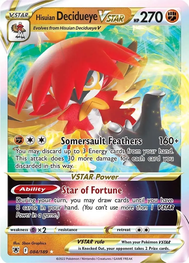 Hisuian Decidueye Vstar (084/189) (Swsh10) 1
