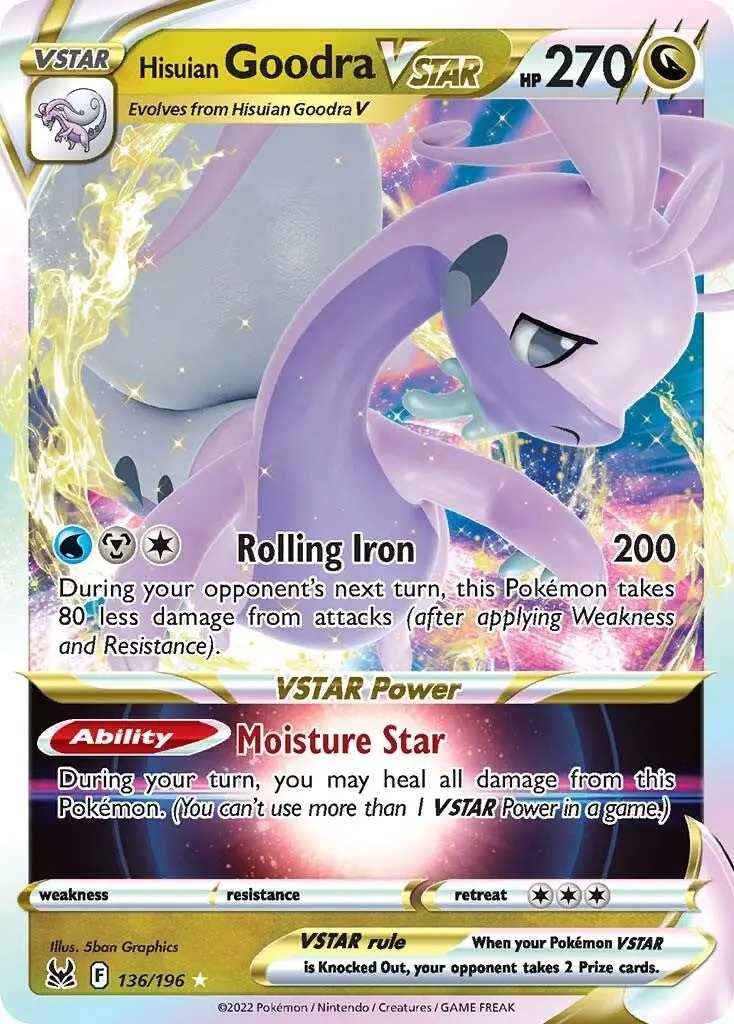Hisuian Goodra Vstar (136/196) (Swsh11) 1