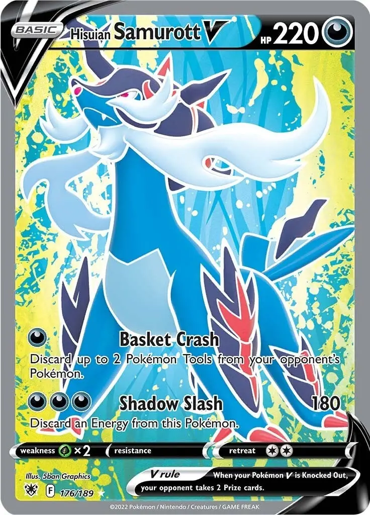 Hisuian Samurott V (Full Art) (176/189) (Swsh10) 1