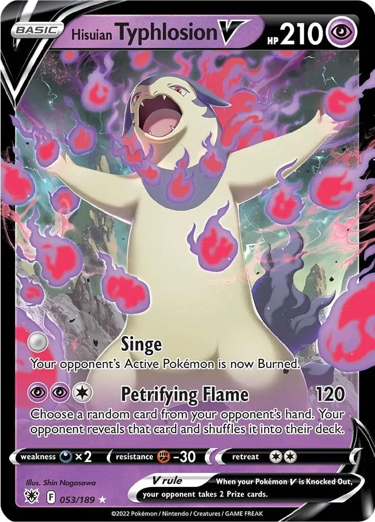 Hisuian Typhlosion V (053/189) (Swsh10) 1