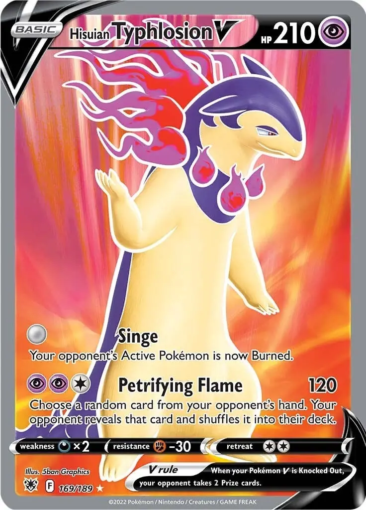 Hisuian Typhlosion V (Full Art) (169/189) (Swsh10) 1