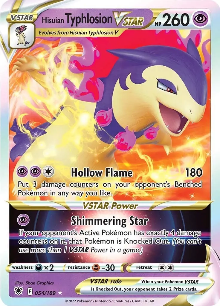 Hisuian Typhlosion Vstar (054/189) (Swsh10) 1