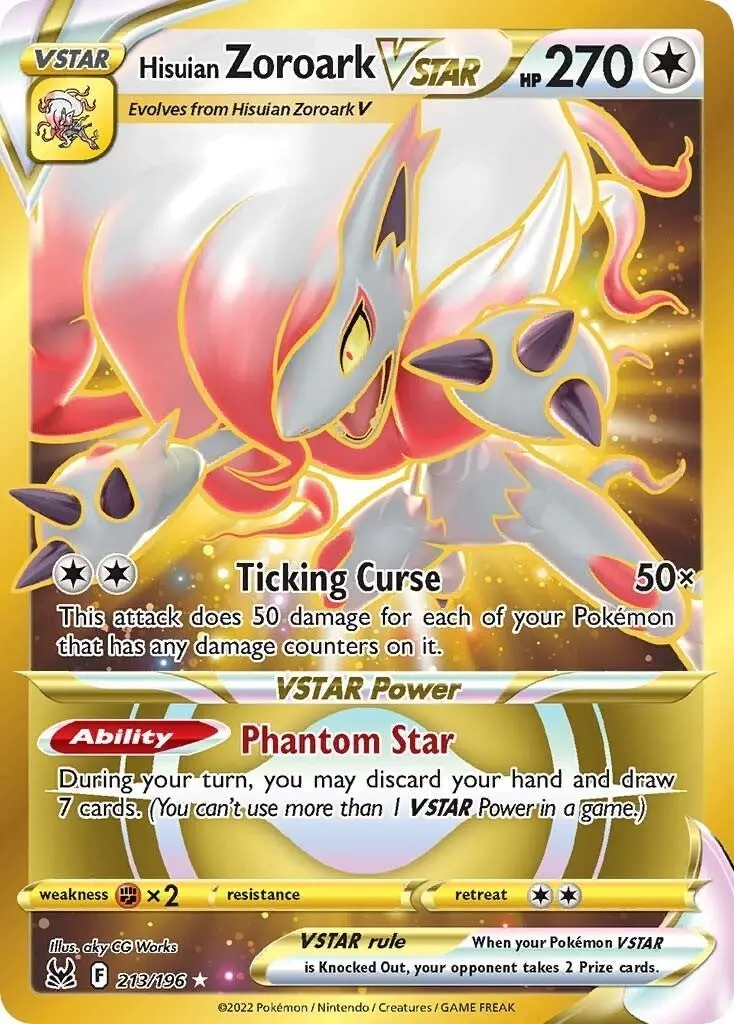 Hisuian Zoroark Vstar (213) (Secret) (213/196) (Swsh11) 1