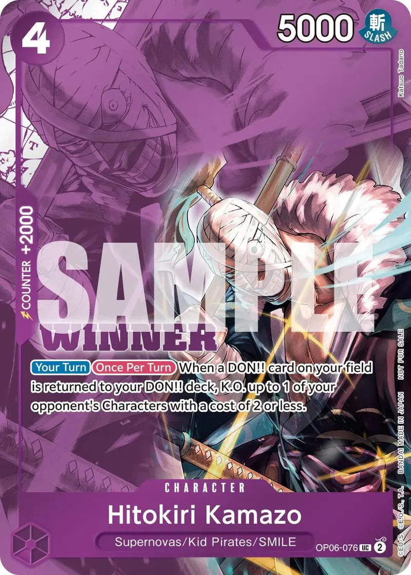 Hitokiri Kamazo (Winner Pack 2025 Vol. 1) (Op06-076) (Op-Pr) 1