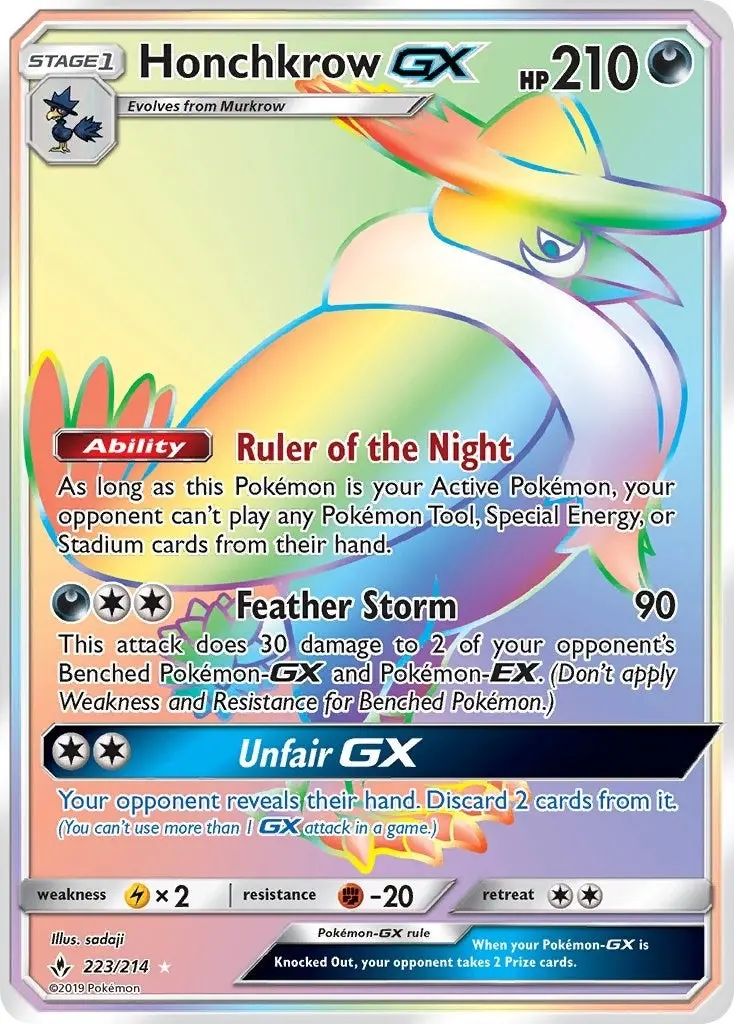 Honchkrow Gx (Secret) (223/214) (Sm10) 1