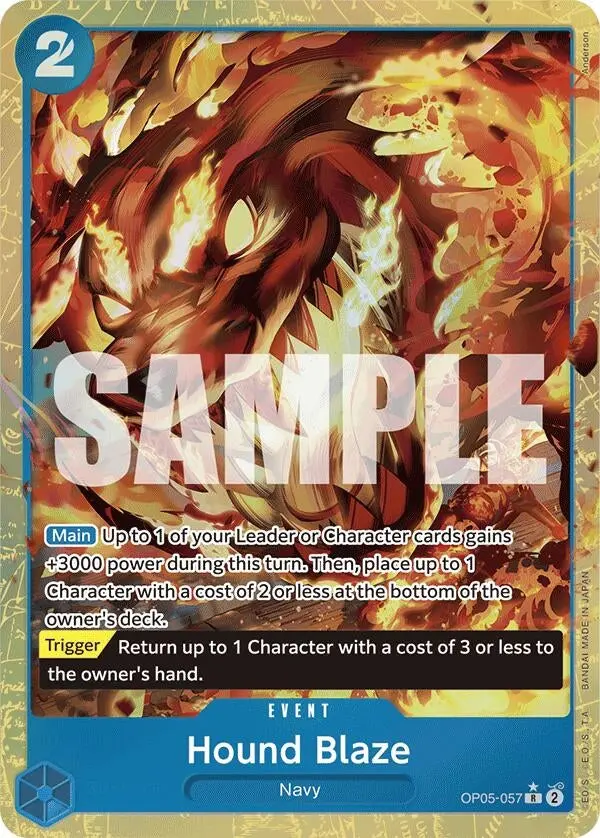 Hound Blaze (Alternate Art) (Op05-057) (Prb-01) 1