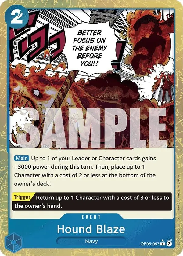 Hound Blaze (Textured Foil) (Op05-057) (Prb-01) 1