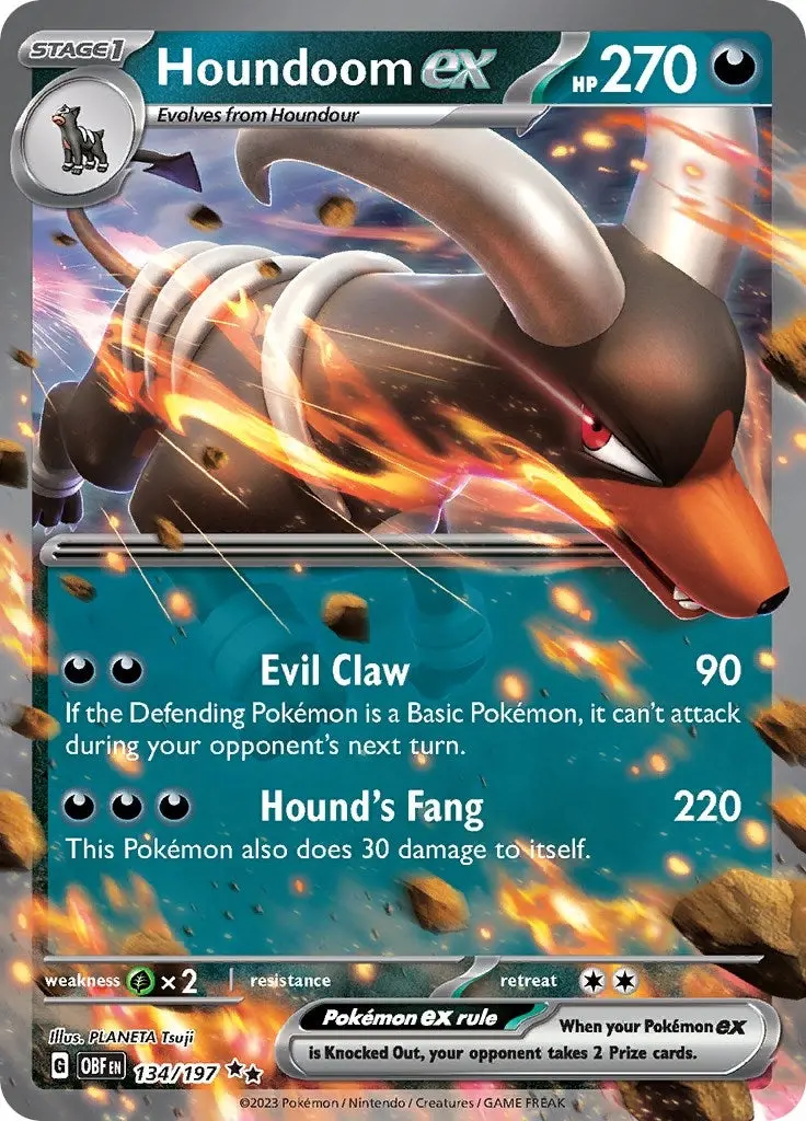 Houndoom Ex (134/197) (Obf) 1