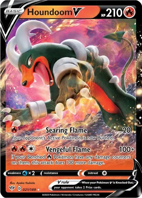 Houndoom V (021/189) (Swsh03) 1