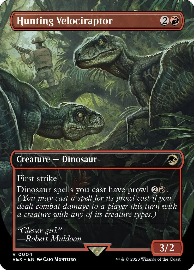 Hunting Velociraptor (Borderless) (4) (Rex) 1