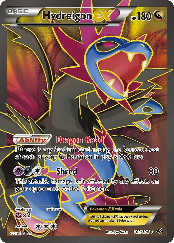 Hydreigon Ex (103 Full Art) (103/108) (Ros) 1