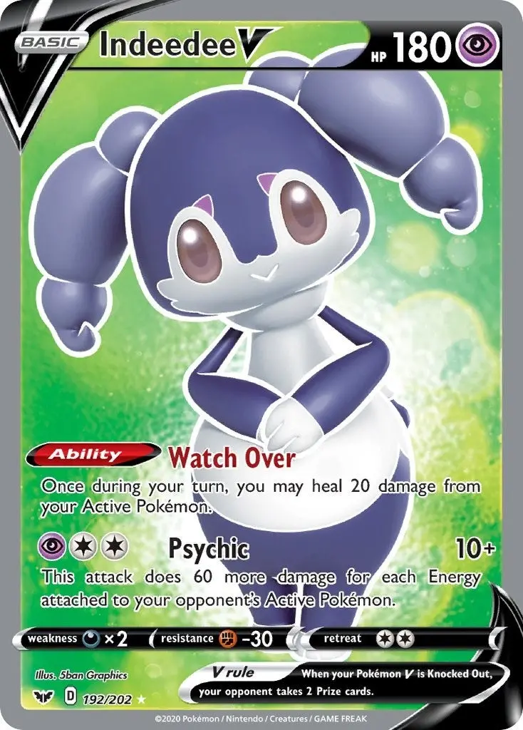 Indeedee V (Full Art) (192/202) (Swsh01) 1