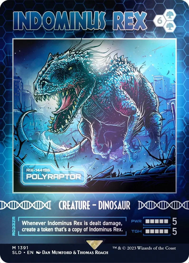 Indominus Rex - Polyraptor (Rainbow Foil) (1391) (Sld) 1