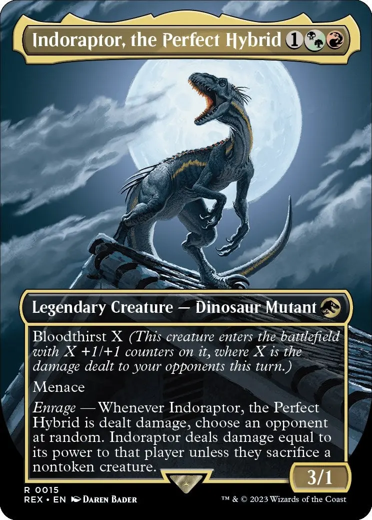 Indoraptor, The Perfect Hybrid (Borderless) (15) (Rex) 1