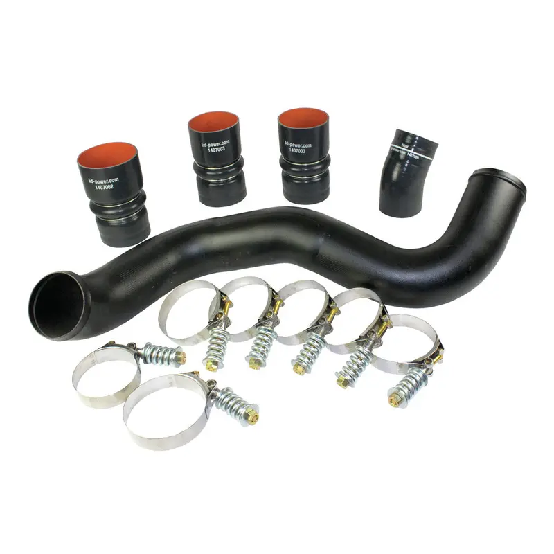 Intercooler Hose & Clamp Kit W/Intake Pipe Ford 6.0L Power Stroke 2003-2007 1