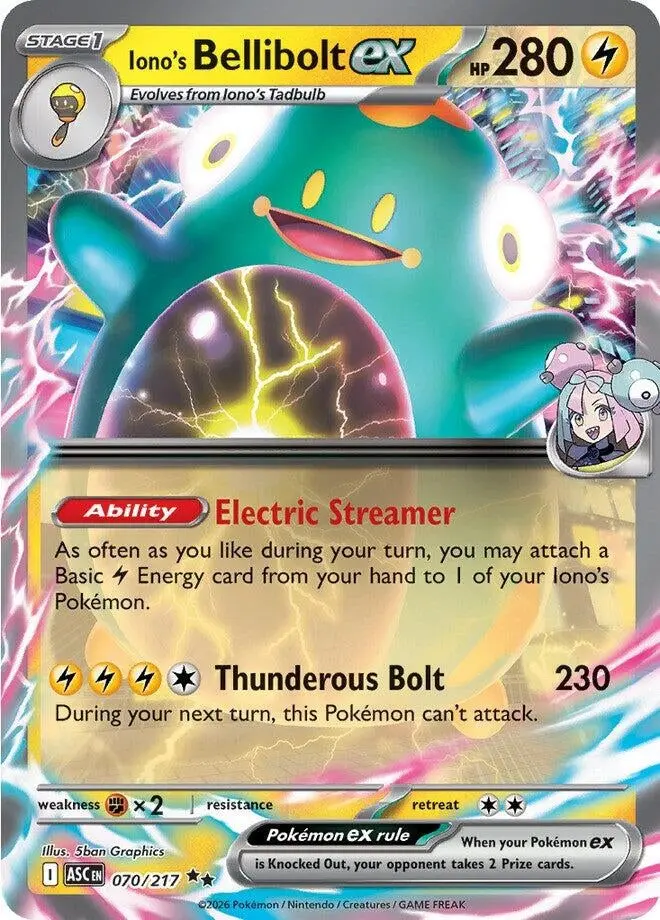 Iono's Bellibolt Ex (070/217) (Asc) 1