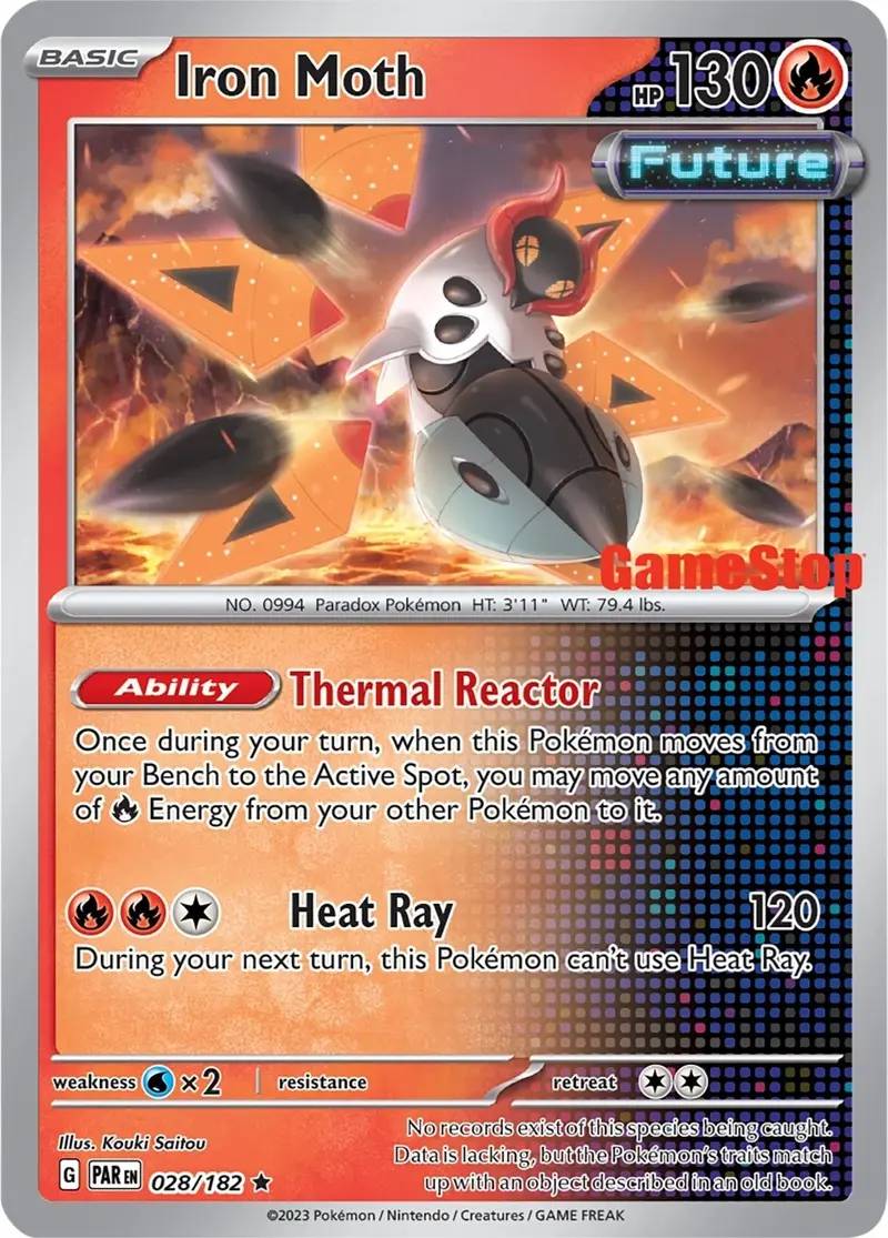 Iron Moth - 028/182 (Gamestop Promo) (028/182) (Mcap) 1