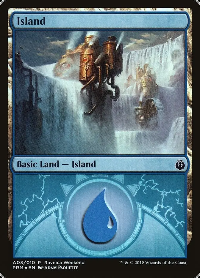 Island - Izzet (A03) (3) (Larp) 1