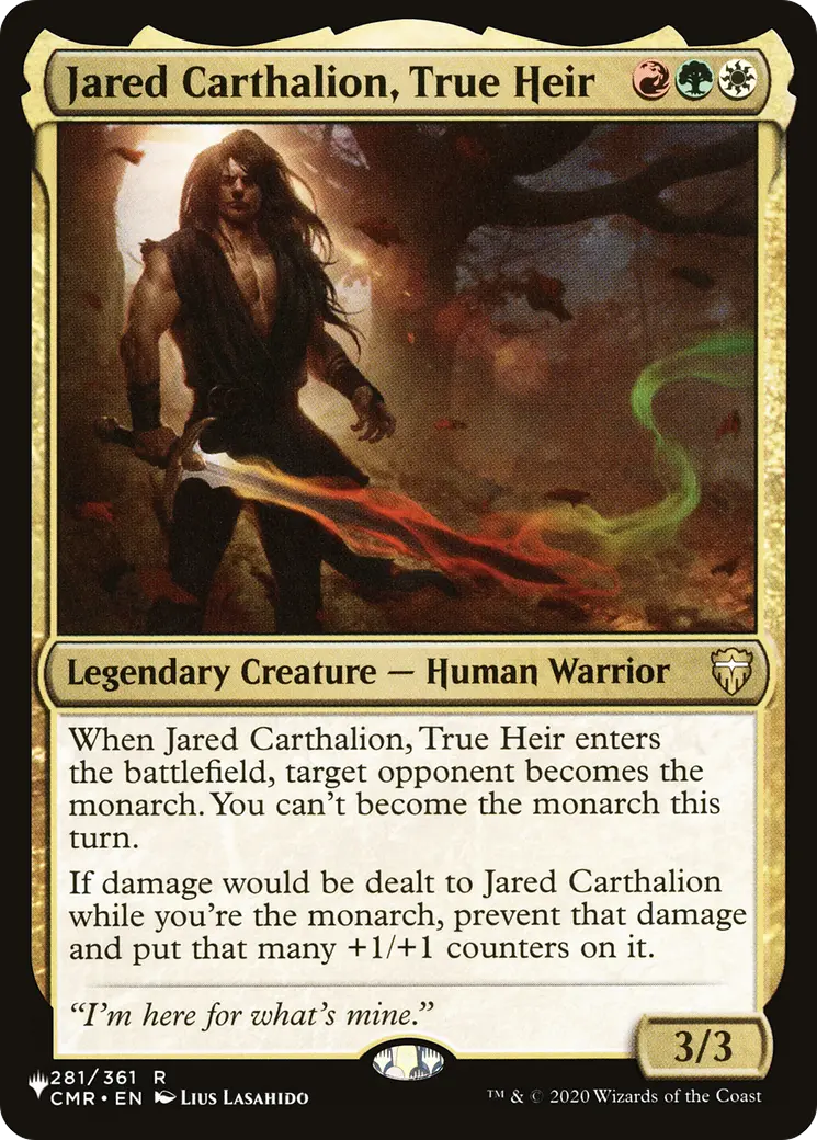 Jared Carthalion, True Heir [The List] 1
