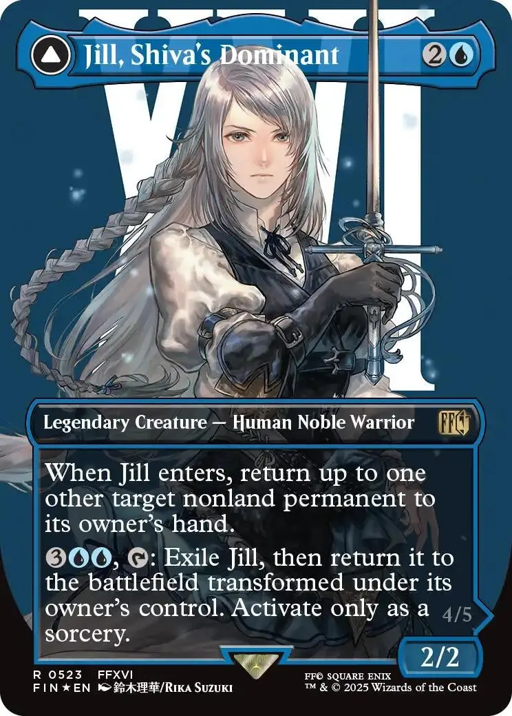 Jill, Shiva's Dominant (Borderless) (Surge Foil) (523) (Fin) 1