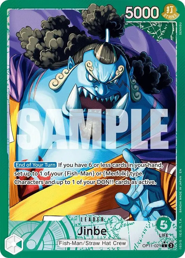 Jinbe (021) (Alternate Art) (Op11-021) (Op11) 1