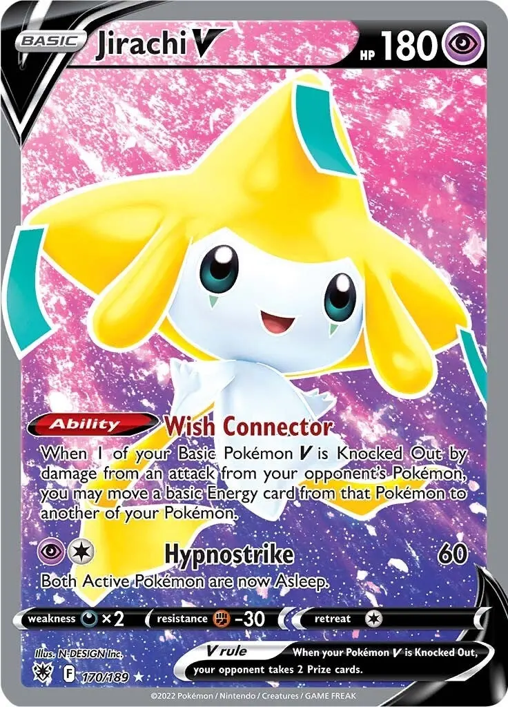 Jirachi V (Full Art) (170/189) (Swsh10) 1