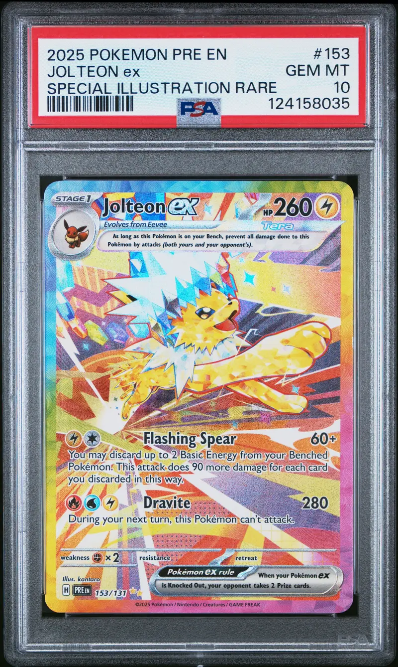 Jolteon Ex Special Illustration Rare 2025 Pokemon Pre En-Prismatic Evolutions Psa Gem Mt 10 1