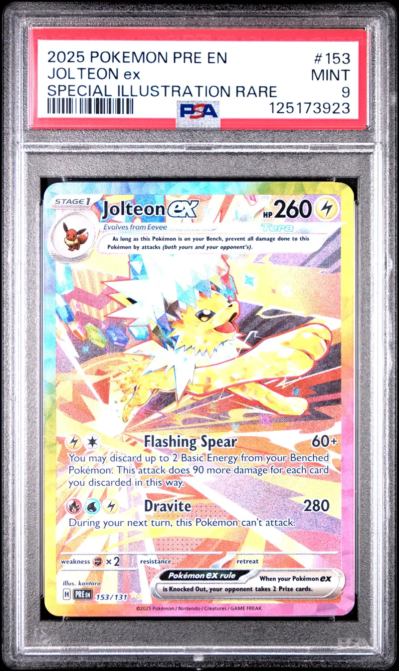 Jolteon Ex Special Illustration Rare 2025 Pokemon Pre En-Prismatic Evolutions Psa Mint 9 1